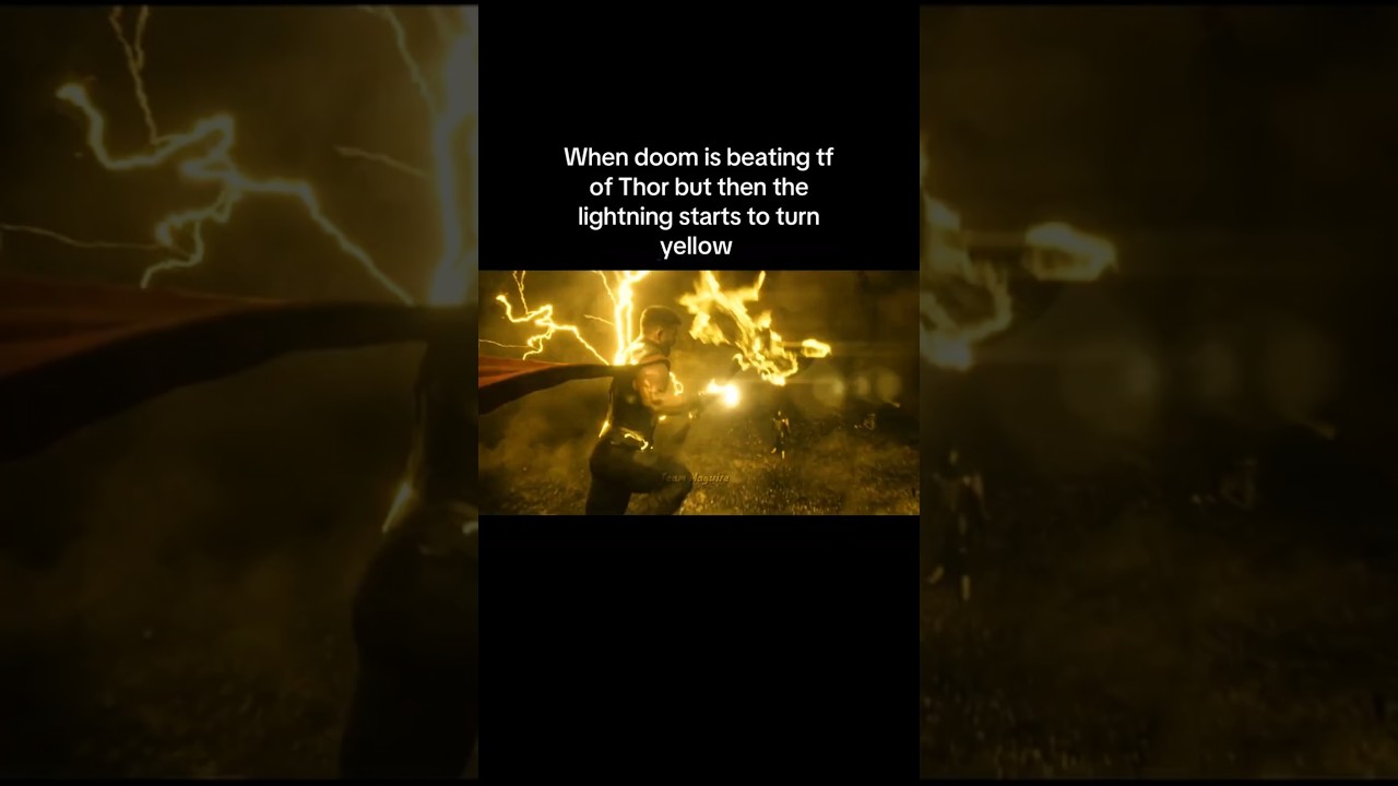What If Thor's Lightning Was Yellow In Avengers Doomsday #avengers #avengersdoomsday #thor