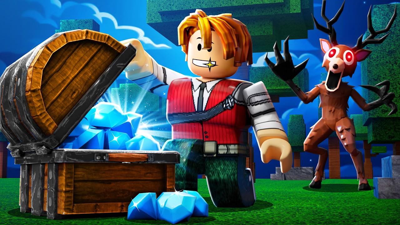 A ATUALIZAÇÃO DOS DIAMANTES EM 99 NOITES NA FLORESTA (Roblox 99 Noites na Floresta)