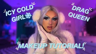 ❄️ICY COLD GIRL❄️ Beginner Drag Queen Makeup Tutorial // DOLLYBOY