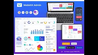 Best RTL Light Bootstrap Dashboard of WebkitX WebApp Templates