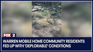 Warren mobile home community residents fed up with 'deplorable' conditions