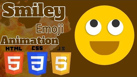 Create Smiley Emoji Animation with HTML, CSS & JavaScript - Step-by-Step Tutorial