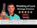 Mariage damour  wedding of love  classical guitar tutorial  sheet and tab  fingerstyle
