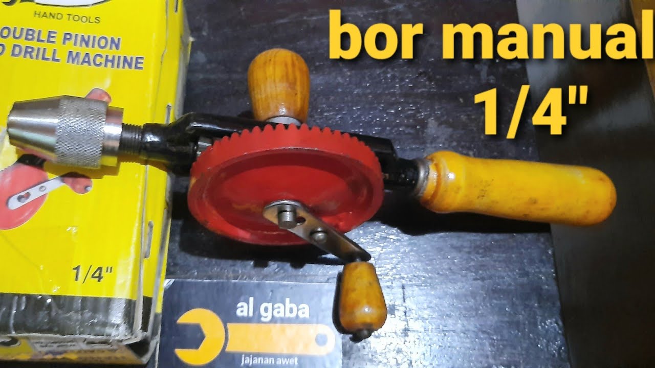 Bor tangan manual 1/4"