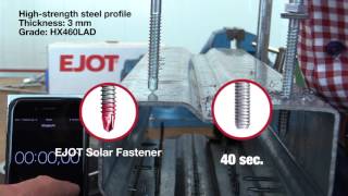 EJOT Solar fastener JT3 JT6 SB 3 8 0xL vs conventional fastener