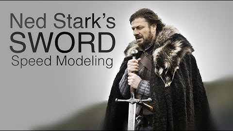 Sword of Eddard Stark | Game of Thrones | 3ds Max | Speed Modeling