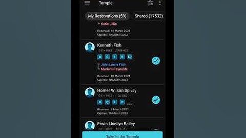 How to Print or Share Temple Ordinances Using the Family Tree App