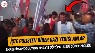 Ekrem İmamoğlu'nun 1 Mayıs görüntüleri gündem oldu: İşte polisten biber gazı yediği anlar Resimi