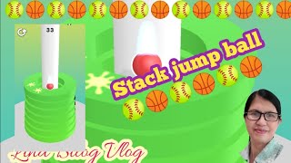laro muna bago matulog, 🏀 stack jump ball 🏀 day 2  #asmrgames #trending #satisfied screenshot 3
