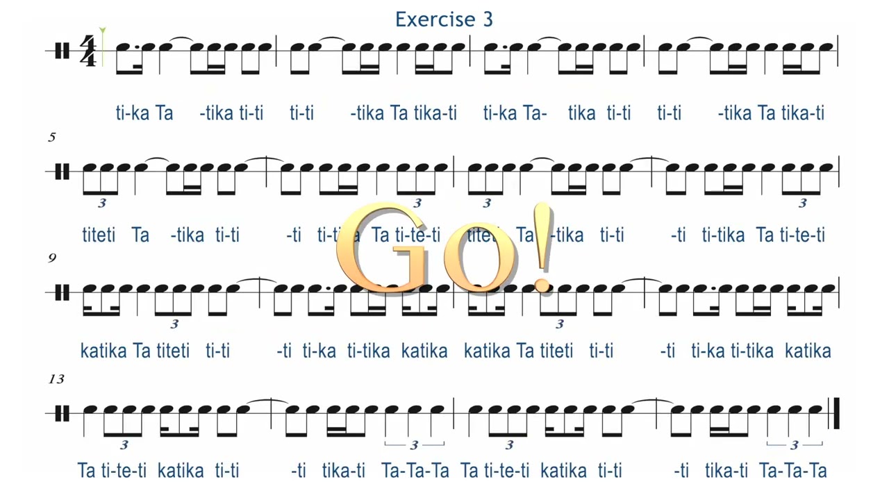 Tie, Slur & Triplet Rhythm Exercise to Level Up Your Sight Reading Skill 