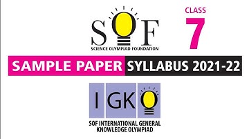 IGKO General Knowledge Olympiad Class 7 Sample Paper 2021-22
