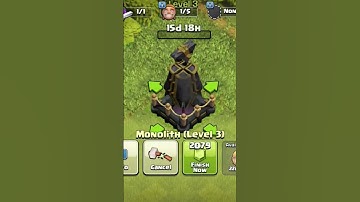 1 to max level monolith with super charge #monalith#coc#viralshorts