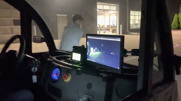 UIUC CS588: Autonomous Vehicles | Demo - Vehicle brakes upon Detecting a Pedestrian