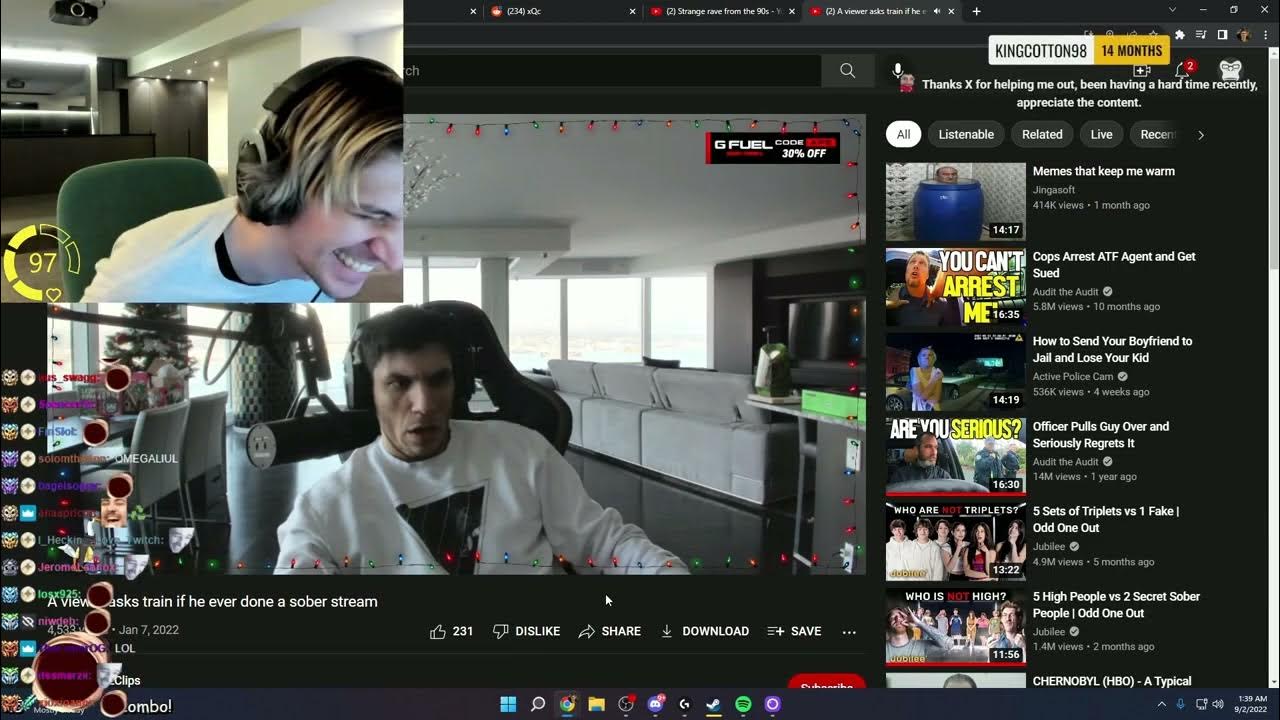xQc Reacts To Trainwrecks Getting Stunlocked YouTube