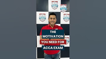 Exam Motivation for ACCA Students | ACCA Exams 2024 | Zaheer Sayed