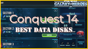 Conquest 14: BEST Data Disks to Red Crate | SWGOH