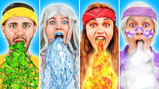 ¡Cuatro elementos adoptados en la vida real! Bruja vs. Tierra, Agua, Fuego, Aire en LaLa Vida Juegos
