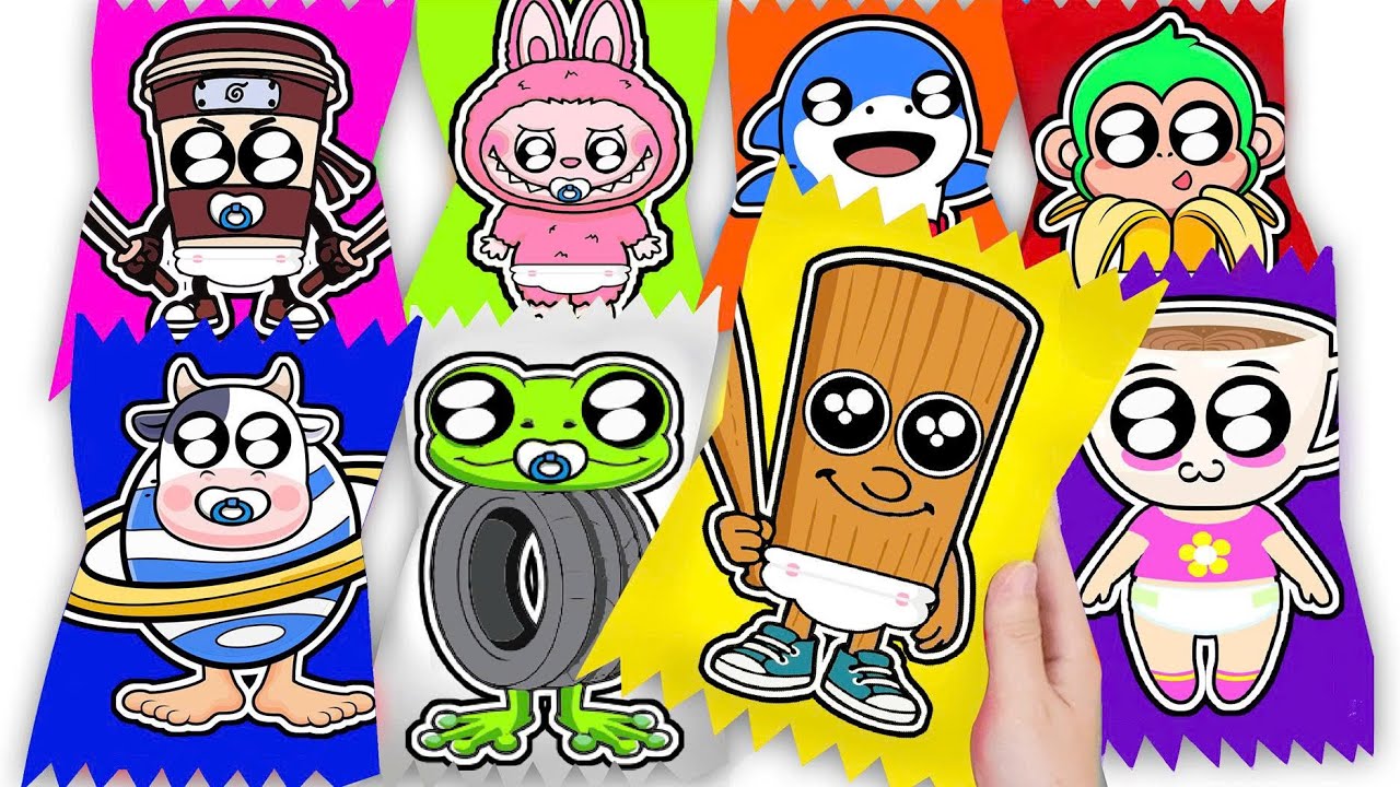 Paper DIY💖 Unboxing INCREDIBOX SPRUNKI Blind Box 3AM, How to make BRAINROT Blind Box | ASMR