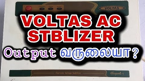 how to repair ac stabilizer in tamil