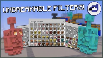 NEW SORTING METHOD with Unbreakable Filters?! | Minecraft Bedrock Edition Redstone Tutorial