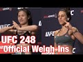 UFC 248 Official Weigh-ins: Zhang Weili vs Joanna Jedrzejczyk