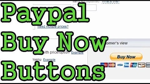 Add Paypal Buy Now Button To Website
