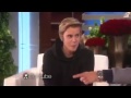 Aja susto de justin bieber en el show the ellen 