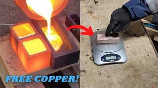 Free copper! - Devil Forge - Metal melting - Scrapping for copper