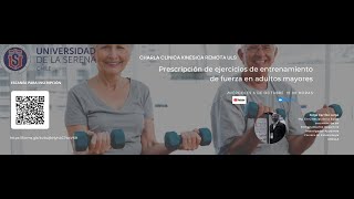 Charla Prescripción De Ejercicios De Entrenamiento De Fuerza Mayor En Adultos Mayores