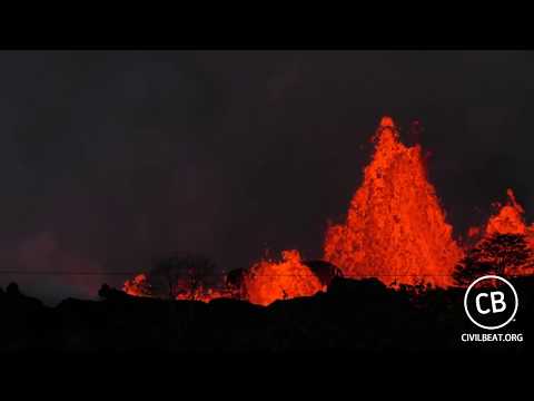 Live Video: Kilauea Lava Flow Activity In Lower Puna Hawaii