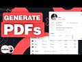 How to Generate PDF's in Your App | Bubble Tutorial
