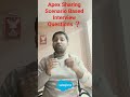 Technical Apex Sharing Scenario Based Interview Questions and Answers 2025