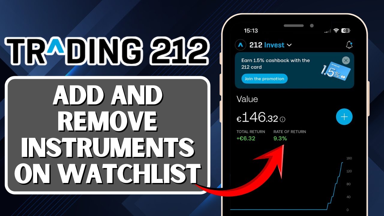 Как добавить или удалить инструменты из списка наблюдения на Trading 212