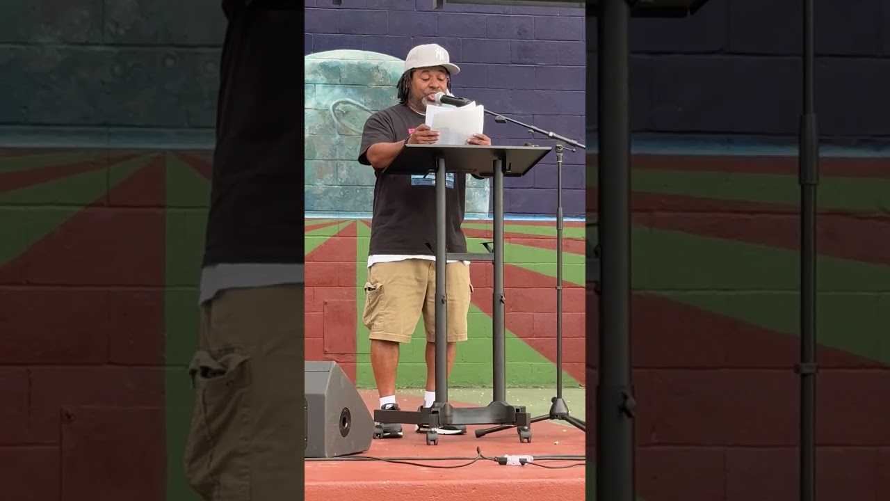 Zell Miller, III Austin Poet Laureate at the Good Trouble Lives On July 17th 2025 p