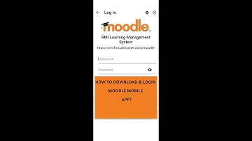 How to download & log in Moodle Mobile application (tutorial-I)