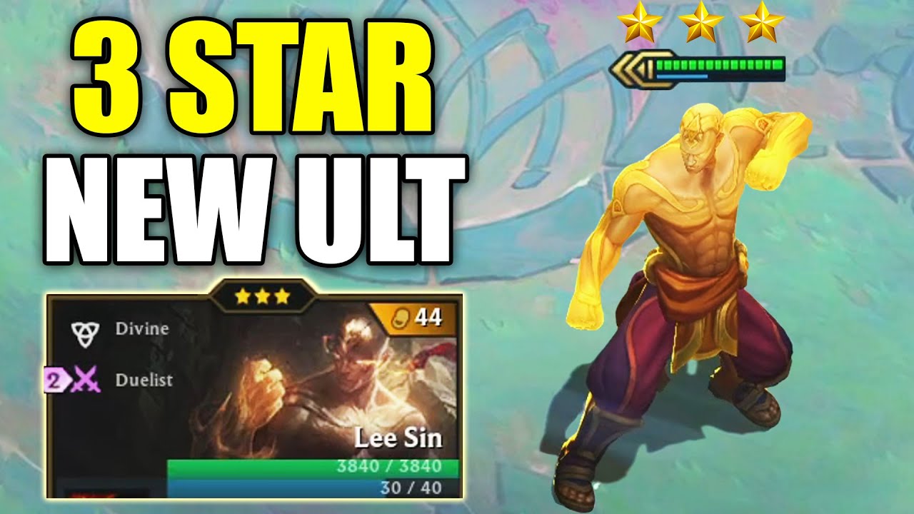 NEW* 3 STAR LEE SIN Ultimate is now MASSIVE! Easy 1v9! (Teamfight Tactics  TFT Set 4) - YouTube