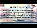 La Reflexión De Hoy 🔥 1 Pedro 2:21