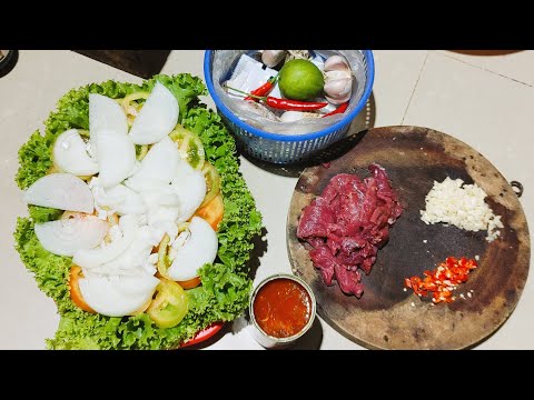 របៀបឡុកឡាក់សាច់គោ - How to cook Beef Lok Lak #ឆាឡុកឡាក់