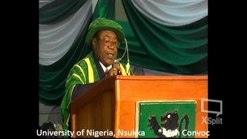 University of Nigeria, Nsukka      *48th Convocation Ceremony      *Higher and Honorary Degree Award