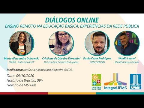 [Diálogos Online] Ensino Remoto na Educação Básica: experiências da rede pública