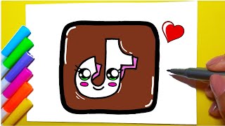 How to draw kawaii TIKTOK Logo | Como desenhar Logo do TikTok kawaii - TIKTOK ❤ Drawings to Draw How to draw kawaii TIKTOK Logo | Como desenhar Logo do TikTok kawaii - TIKTOK ❤ Drawings to Draw
