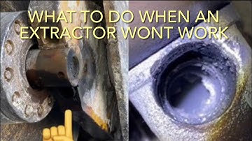 BROKEN BOLT IN A DEEP HOLE HOW TO REMOVE IT WHEN AN EXTRACTOR WON