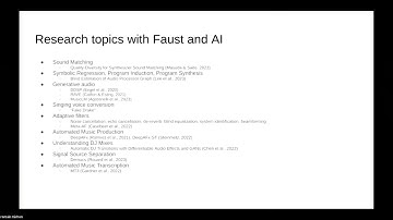 Faust Day 2023 - David Braun - Faust and AI
