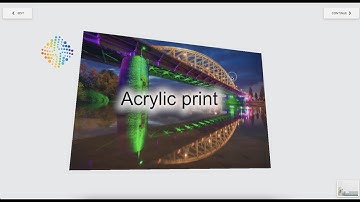 Workspaces. Acrylic print set up.