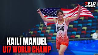 Kaili Manuel Brings Home U17 World Wrestling Gold!
