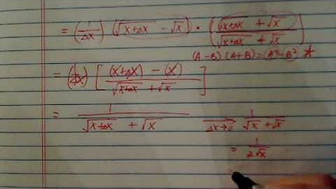 *Difference quotient [ f(x+h)-f(x)/h] -- part 3 of 3: Examples