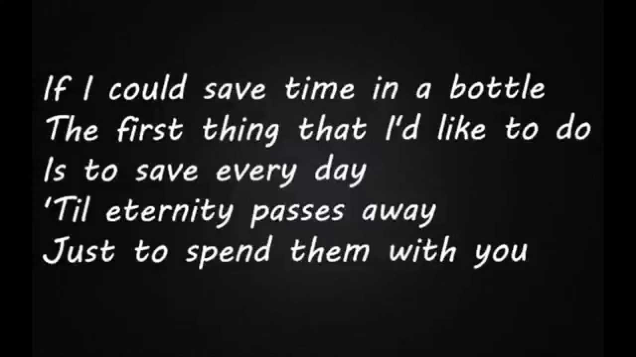 ⁣Jim Croce -Time In A Bottle (Lyrics)