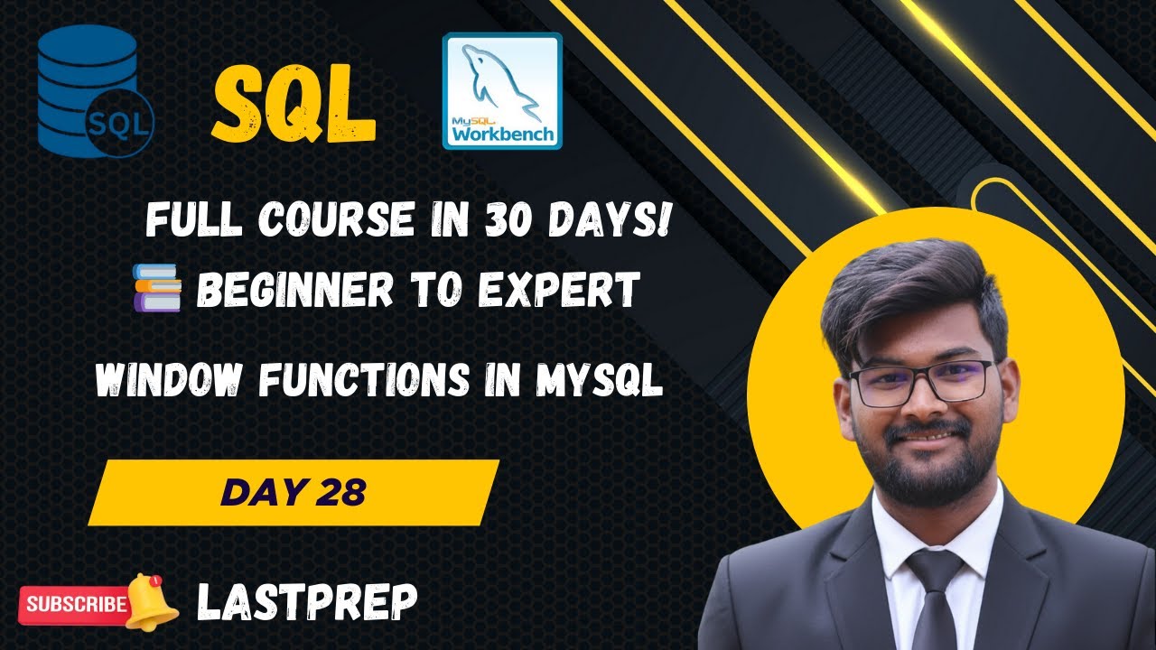 Day 28 of SQL | SQL Window Functions Explained with Examples | 30 Days ...