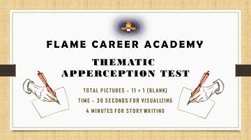 TAT PRACTICE SET 1 |  THEMATIC APPERCEPTION TEST |  SSB PSYCHOLOGY TEST  | FLAME CAREER ACADEMY