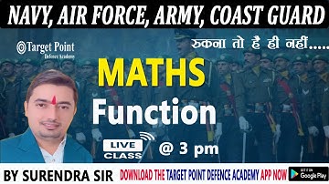 Function | MATHS | BY SURENDRA SIR | TARGET POINT DEFENCE ACADEMY JAIPUR